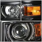 2014-2015 Chevrolet Silverado 1500 LED Projector Headlights Black