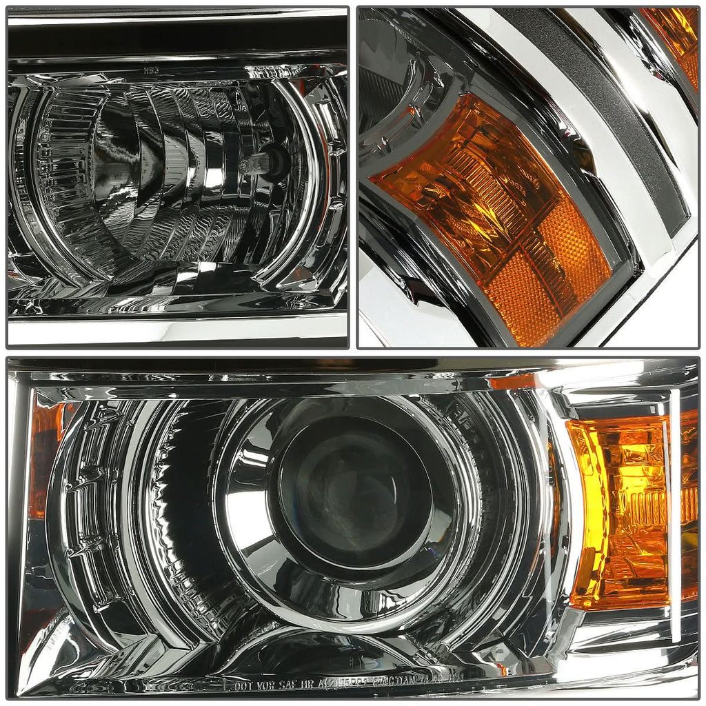 2014-2015 Chevrolet Silverado 1500 LED Projector Headlights - Smoke
