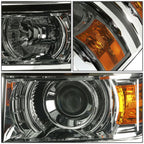 2014-2015 Chevrolet Silverado 1500 LED Projector Headlights - Smoke