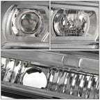 2002-2009 Chevrolet Trailblazer LED DRL Headlights - Chrome Housing