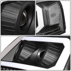 2004-2008 Ford F-150 LED DRL Projector Headlights Black Housing