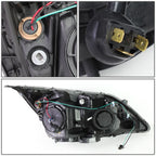07-11 Honda CR-V Projector Headlights - Black Housing Clear Corner