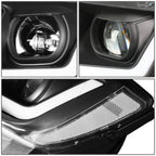 2011-2013 Jeep Grand Cherokee Projector Headlights Black Housing