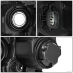 14-16 Jeep Grand Cherokee Projector Headlights Black Housing Clear