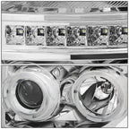2011-2016 Ford F-250 F-350 F-450 F-550 LED Halo Projector Headlights