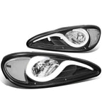 99-05 Pontiac Grand Am 3D LED DRL Projector Headlights Black/Clear