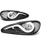 99-05 Pontiac Grand Am 3D LED DRL Projector Headlights Black/Clear