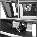 04-12 Chevrolet Colorado LED DRL Headlights Black Housing Clear Corner