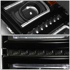 14-15 Chevrolet Silverado 1500 LED DRL Headlights Black Housing