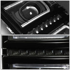 2014-2015 Chevrolet Silverado 1500 LED DRL Headlights - Black Housing