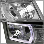 14-15 Chevrolet Silverado 1500 LED DRL Headlights - Chrome Housing