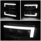 2019-2022 Chevrolet Silverado 1500 LED DRL Quad Projector Headlights
