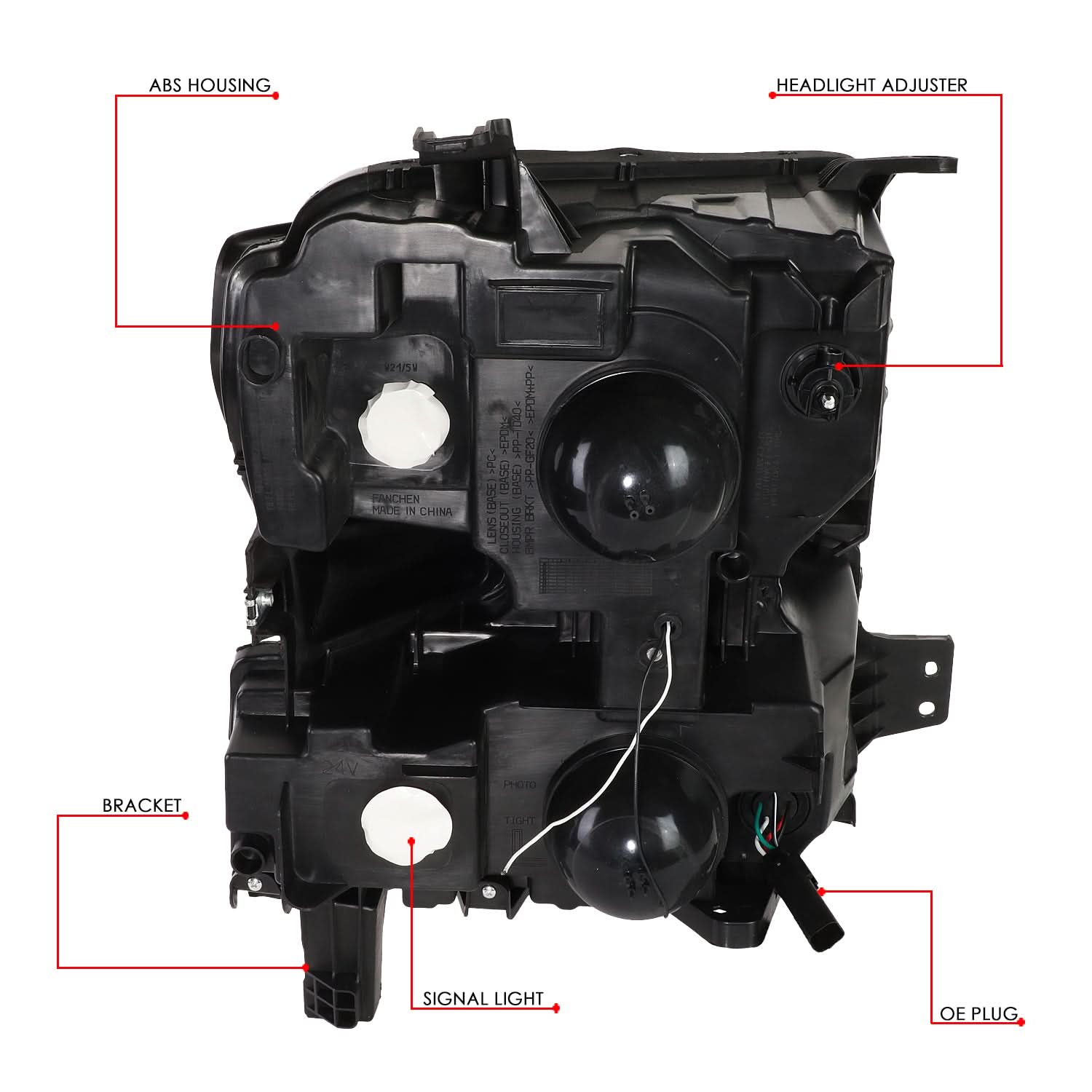 2019-2022 Chevrolet Silverado 1500 LED DRL Quad Projector Headlights