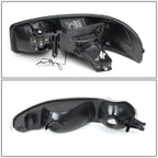 01-07 GMC Sierra/Yukon LED DRL Headlights 4PC Black Housing
