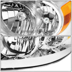 06-09 Dodge Ram LED DRL Chrome Headlights - Amber Corner H13