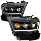 2019-2024 RAM 1500 OE Style Headlights - Black Housing