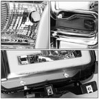 2015-2017 Ford F-150 LED DRL Headlights Chrome Housing