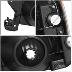 87-91 Ford Bronco F-150 F-250 F-350 LED DRL Headlights Black Housing
