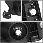 87-91 Ford Bronco F-150 F-250 F-350 LED DRL Headlights Black Smoke