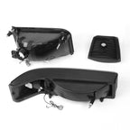92-96 Ford F-150 F-250 F-350 Bronco Dual LED DRL Headlights Black