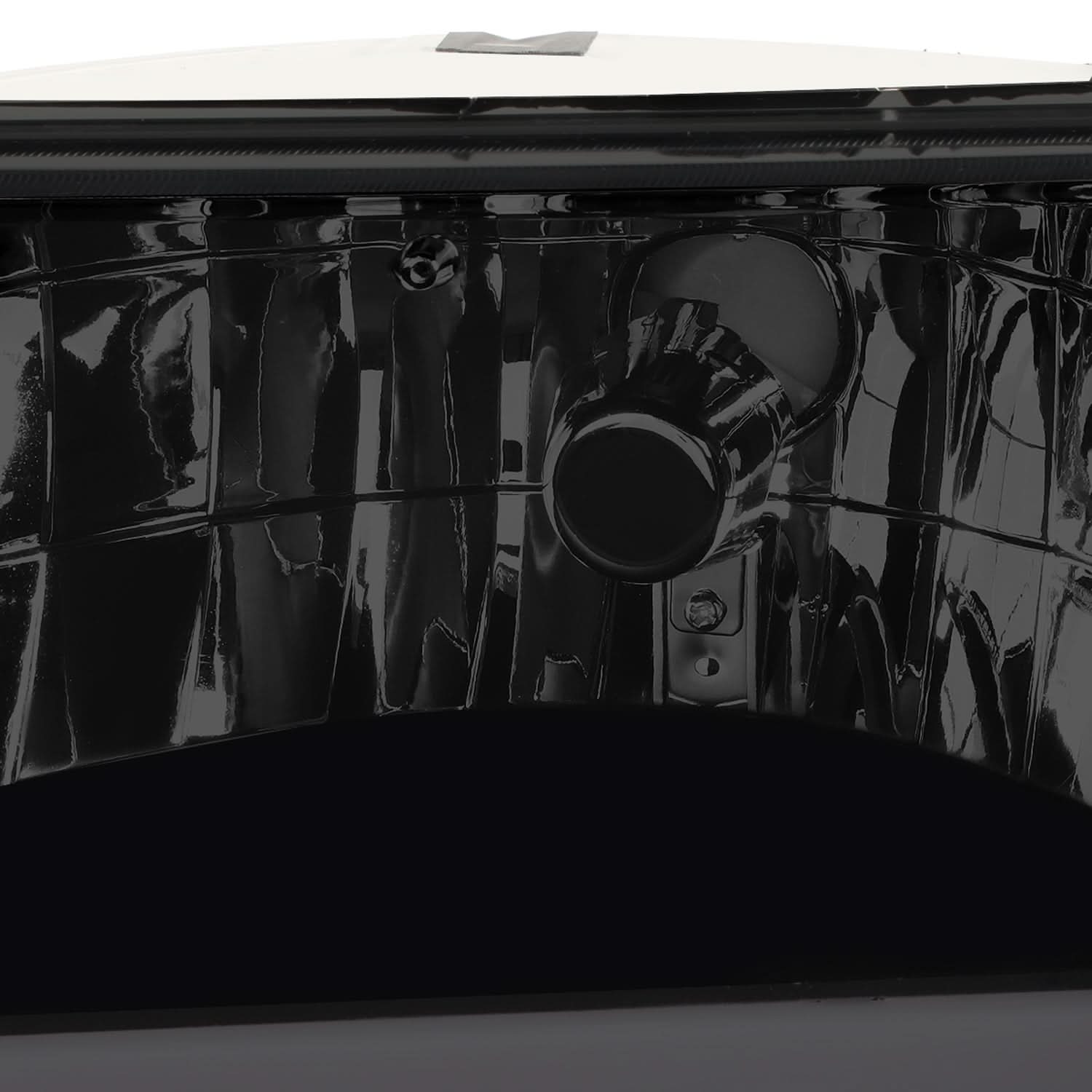 92-96 Ford F-150 F-250 F-350 Bronco Dual LED DRL Headlights Black