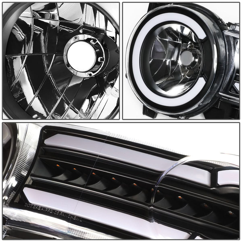 2007-2014 Toyota FJ Cruiser LED DRL Sequential Turn Signal Headlights