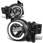 07-14 Toyota FJ Cruiser LED DRL Headlights - Black Housing Clear Corner