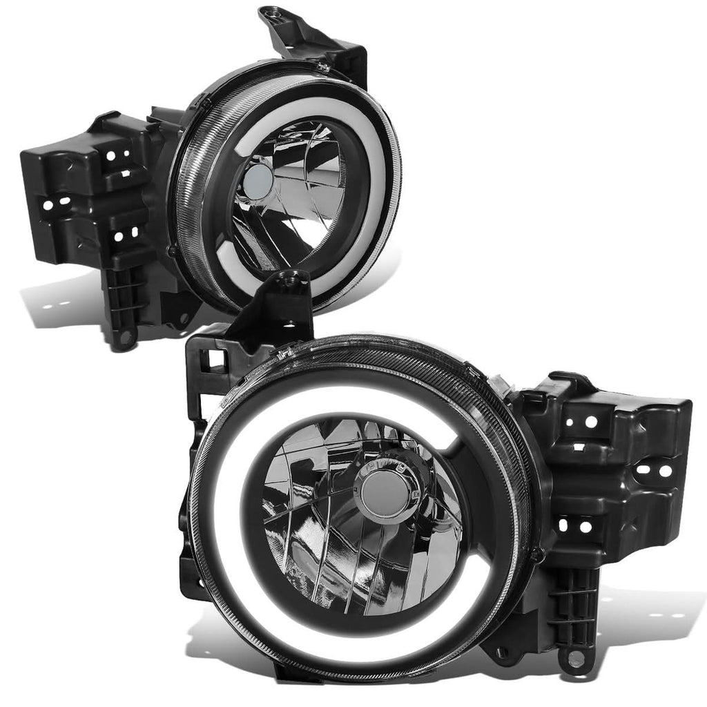 07-14 Toyota FJ Cruiser LED DRL Headlights - Black Housing Clear Corner
