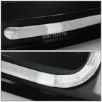 99-04 Ford Mustang LED DRL Headlights Black Housing Amber Corner