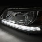 2013-2015 Honda Accord LED DRL Projector Headlights Chrome