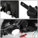 01-03 Honda Civic LED DRL Projector Headlights Black Housing