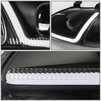 96-98 Honda Civic LED DRL Projector Headlights Black Housing