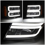 07-13 GMC Sierra 1500 / 07-14 Sierra 2500 3500 Dual U-Bar LED DRL Headlights