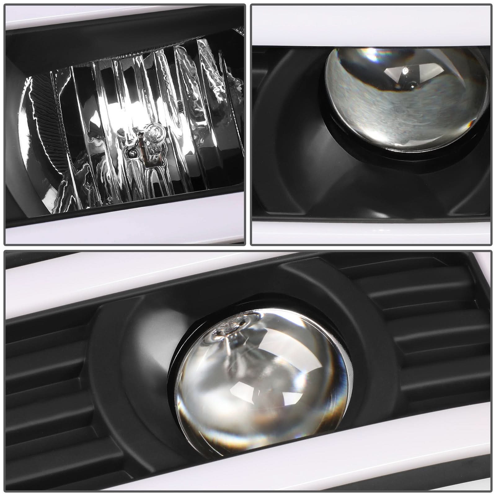 07-13 GMC Sierra 1500 / 07-14 Sierra 2500 3500 Dual U-Bar LED DRL Headlights