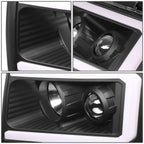 09-14 Ford F-150 LED DRL Projector Headlights Black Housing