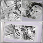 09-14 Ford F-150 LED DRL Projector Headlights Chrome Housing