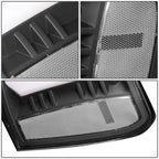 2007-2014 GMC Sierra C-Bar LED DRL Sequential Headlights Black