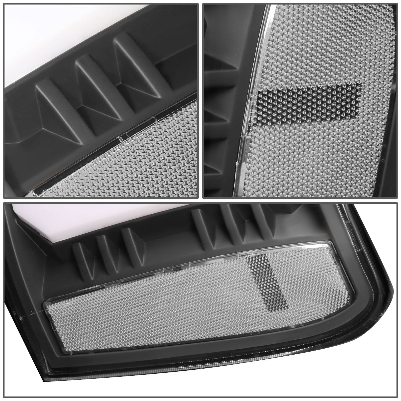 2007-2014 GMC Sierra C-Bar LED DRL Sequential Headlights Black