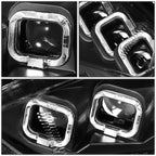 2015-2018 Ford Focus Sequential Halo Projector Headlights Black