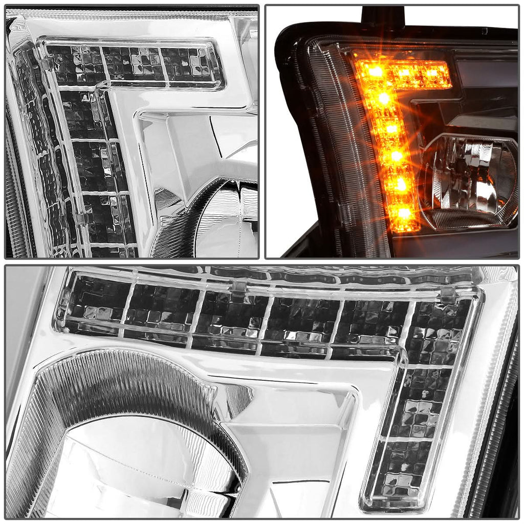 08-17 Toyota Sequoia / 07-13 Tundra LED DRL Projector Headlights