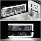 94-00 GMC C/K Series Suburban Yukon Clear LED Bar Headlights