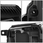 07-14 Cadillac Escalade Quad Projector LED Switchback Headlights Black