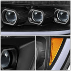 2019-2024 RAM 1500 OE Style Headlights - Black Housing Amber Corner