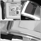94-02 Dodge Ram LED DRL Headlights Chrome Housing Clear Corner