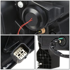 2019-2023 Ford Ranger LED DRL Headlights - Black Housing Clear Corner