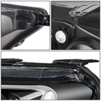2019-2023 Ford Ranger LED DRL Headlights - Black Housing Clear Corner