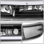99-06 Chevrolet Silverado Tahoe Suburban LED DRL Dual C-Bar Headlights