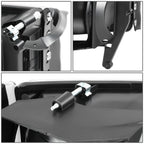 Clear Lens Amber Reflector Black Housing LED Bar Headlights 4-Piece