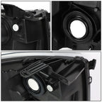 2007-2014 Chevrolet Silverado LED Reflector Headlights - Black/Clear/Smoke