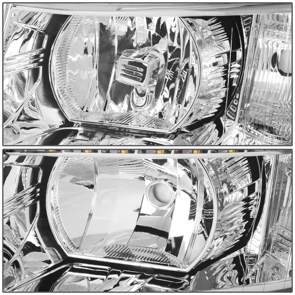 2007-2014 Chevrolet Silverado LED Reflector Headlights Chrome Housing
